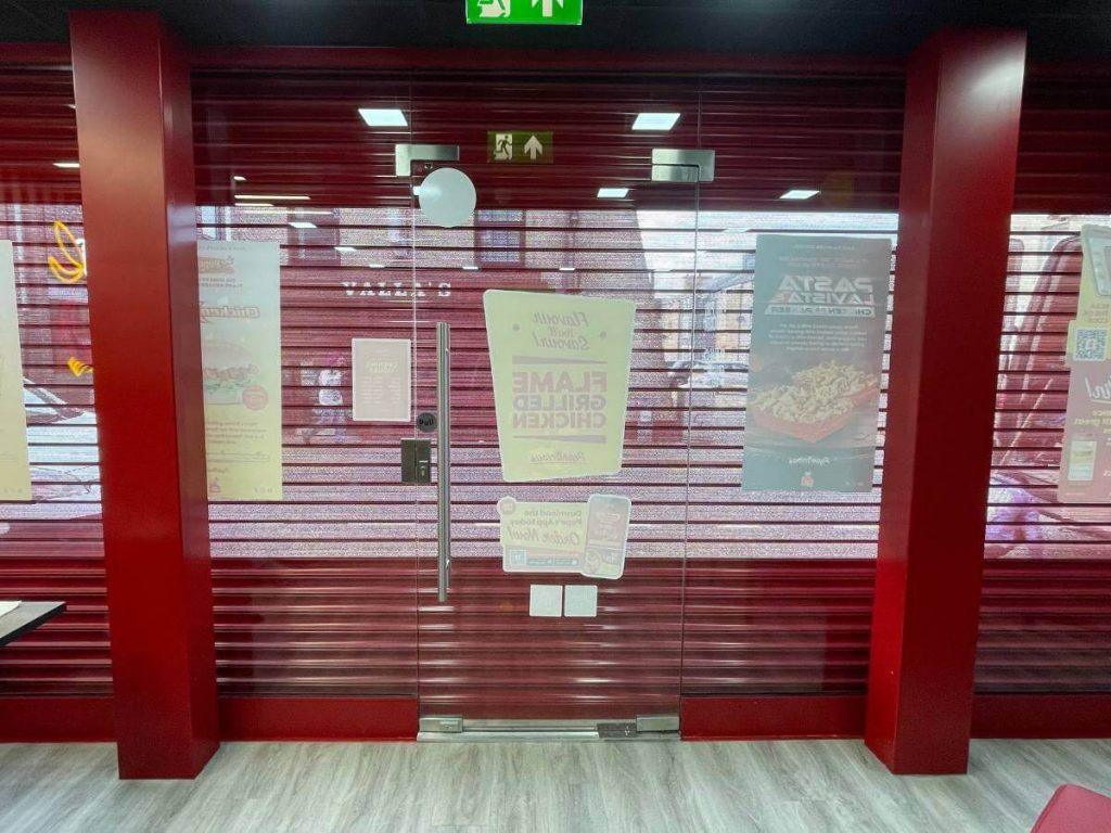 Perforated roller shutter Installation