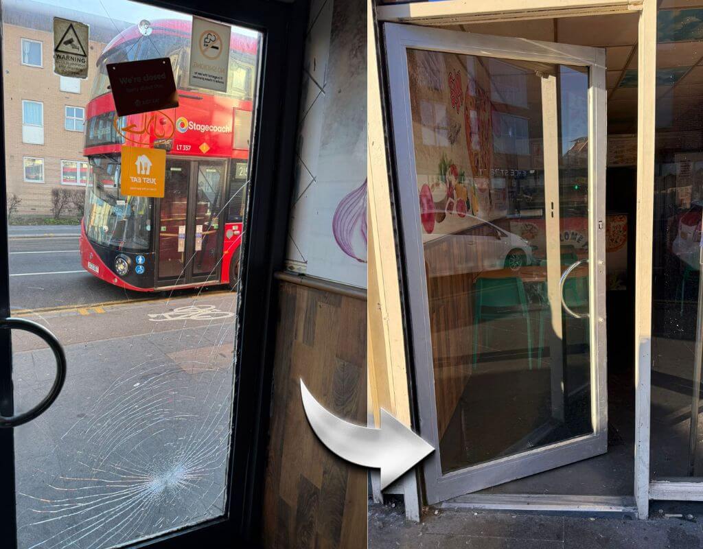Same-Day Glass Replacement in Walthamstow (E17) – 1m x 2m Door Panel Replaced at 10 Hoe St