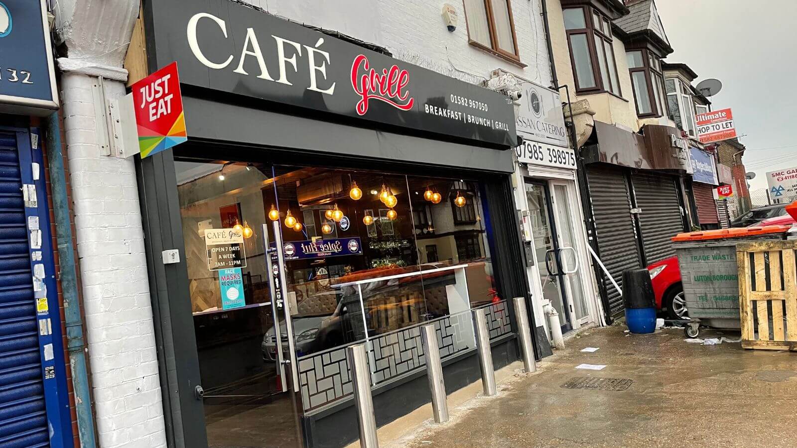 Modern toughened glass shopfront with clear visibility into a London