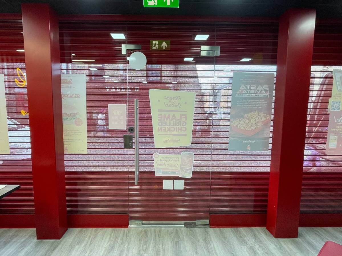 Perforated roller shutter Installation