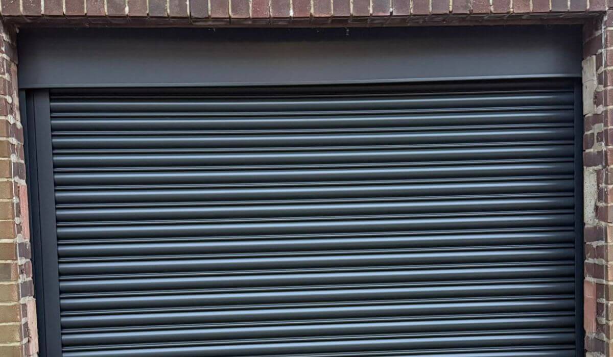 Anthracite Grey High-Security Shutter Installation in Barking