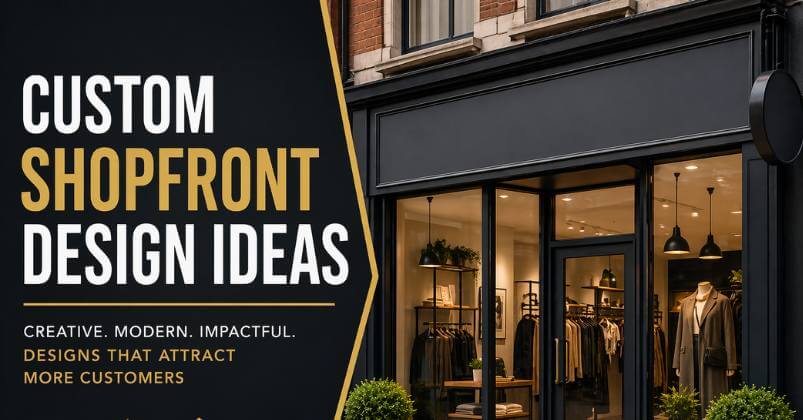 Custom Shopfront Design Ideas for Better Brand Visibility