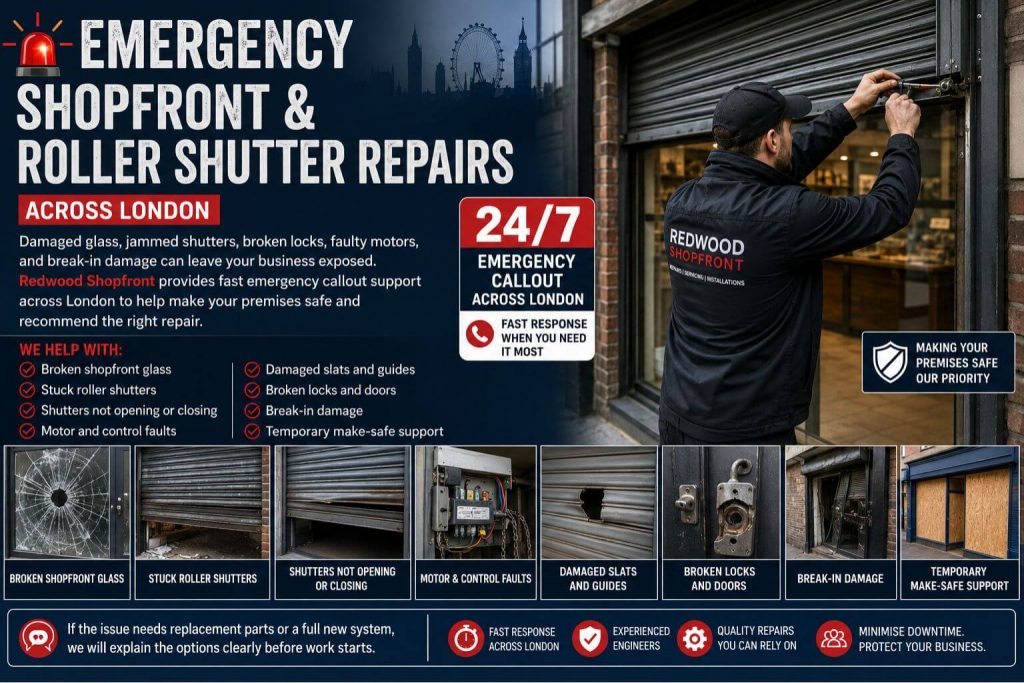 Emergency Shopfront and Roller Shutter Repairs in London